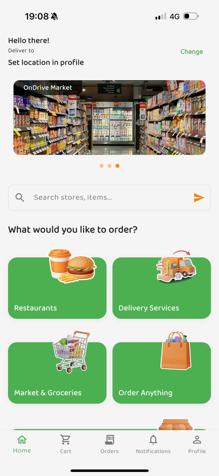 OnDrive Customer Mobile Application