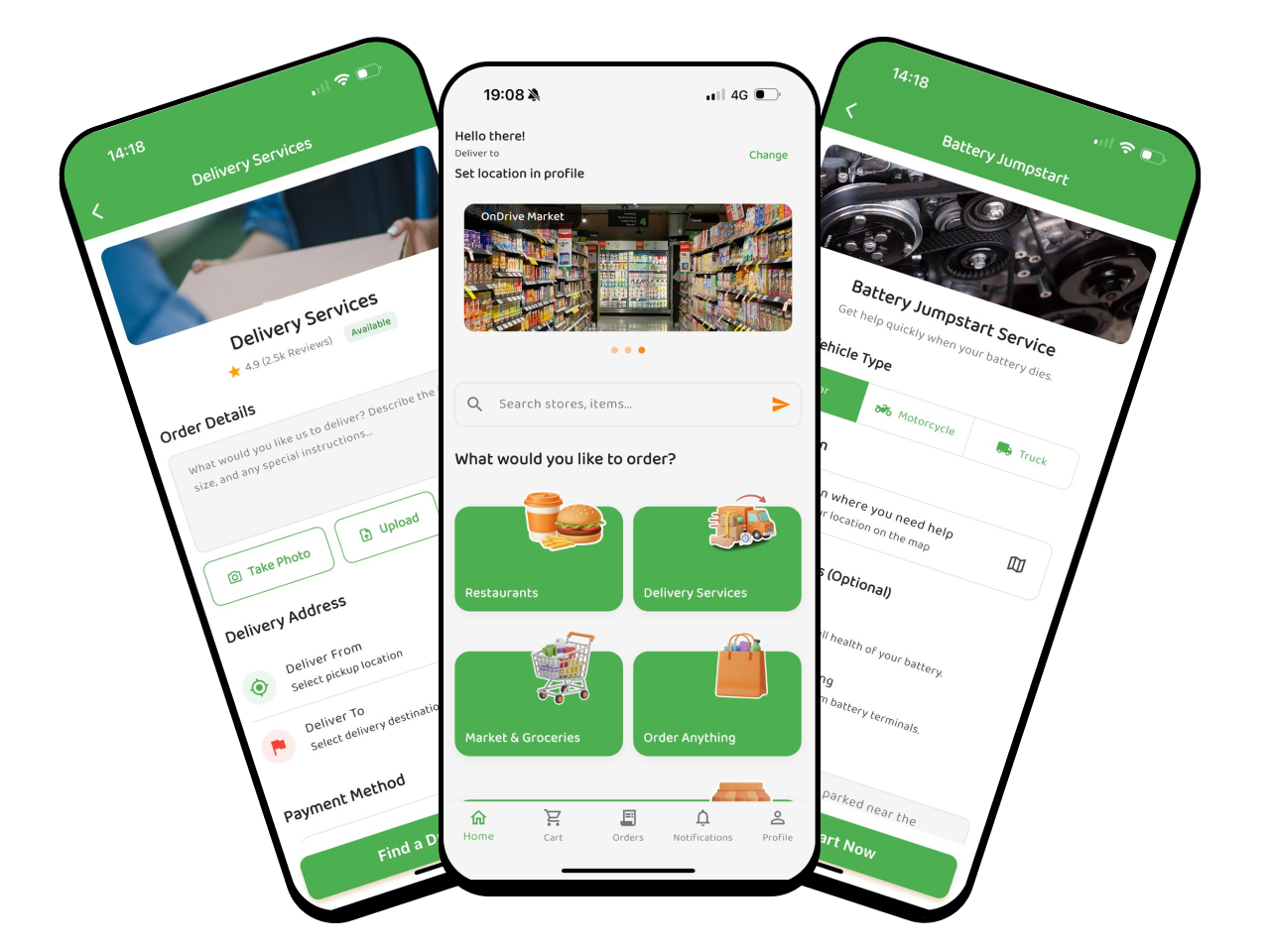 OnDrive App Interfaces